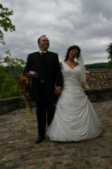 Nach der kirchlichen Trauung in der Bergkirche